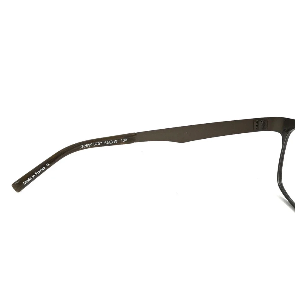 J.F. Rey Eyeglasses Frames JF2599 0707 Brown Matte Ribbed Textured 53-18-130